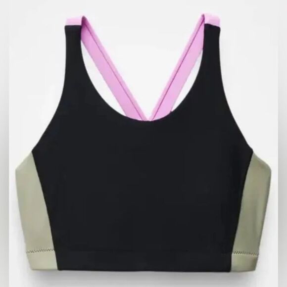 Prana Other - NWT Prana Baja Bound Sport Swim Top in Black Color Block Sporty Beach Top